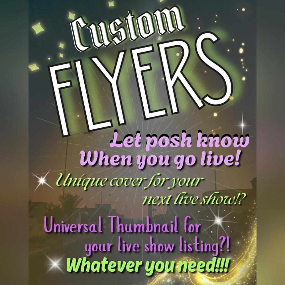 Custom Flyers for Live Shows